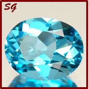 Natural Mined Sky blue Topaz: 1.00cts 7.1mm X 5.2mm