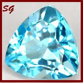 Natural Mined Skt blue Topaz: 7.04cts 12mm