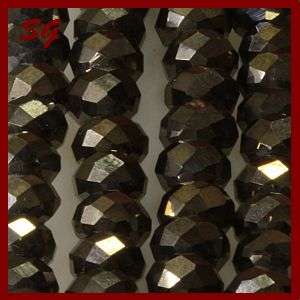 DIM GREY CRYSTAL BEADS