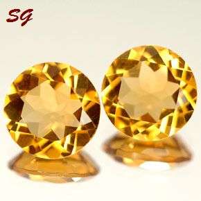 Natrural mined Citrine's 3.9mm, 0.490cts