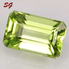 Natrural mined Peridot 6.95mm X 4.95mm, 0.980cts
