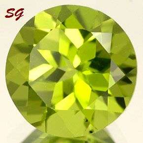 Natrural mined Peridot 6.9mm, 1.380cts