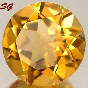 Natural Citrine: 4.91mm, 0.385cts