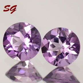Natural Mined Brazilian Amethyst pair  2.80mm each 0.078cts each