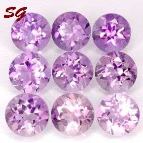 Natural Mined Brazilian Amethyst parcel  2.85mm each 0.082cts each