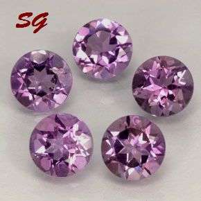 Natural Mined African Amethyst parcel  2.70mm each0.070cts each
