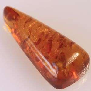 Natural Mined Amber 11.1mm X 5mm  0.550cts