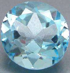 Natural Mined Topaz sky  3.99mm  0.25cts
