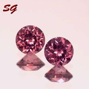 Natural Mined Rhodolite pair 1.70mm 0.026cts each