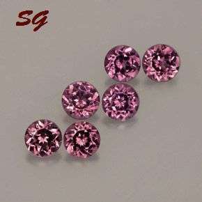 Natural Mined Rhodolite pair 1.70mm 0.026cts each