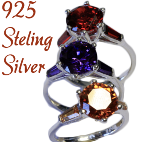 Russian Lab created AAA++CZ & Solid 925 Sterling silver ring size 6# + 3.28g
