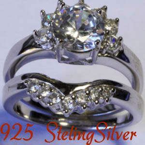 Russian Lab created diamond & Solid 925 Sterling silver ring size 7# + 8.09g