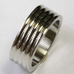 Solid Stainless Steel ring size 8# + 8.94g