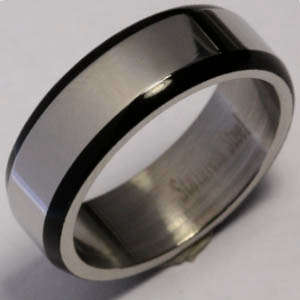 Solid Stainless Steel ring size 8# + 4.97g