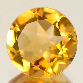 Natural Mined Citrine 4.2mm & 0.24cts