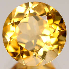 Natural Mined Citrine 4.3mm & 0.26cts
