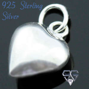 Solid 925 Sterling Silver Charm 17mm + 0.75g