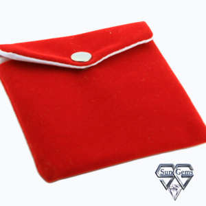 Gift clip bag velvet red