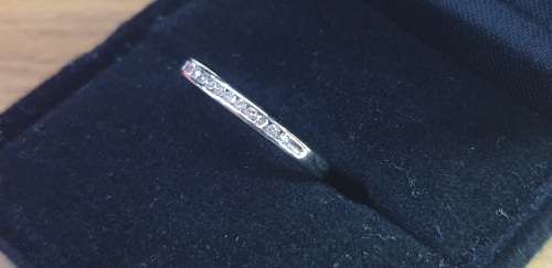 9ct White Gold Eternity Diamond Ring