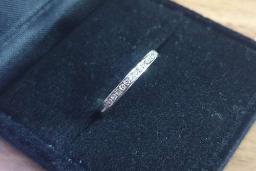 9ct White Gold Eternity Diamond Ring