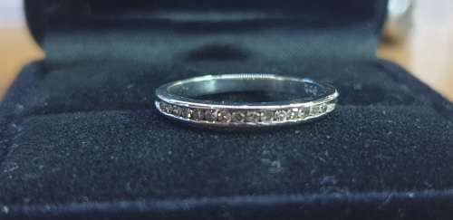 9ct White Gold Eternity Diamond Ring