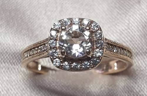 9ct Rose Gold Diamond Ring