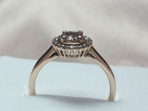 9ct Rose Gold Diamond Ring