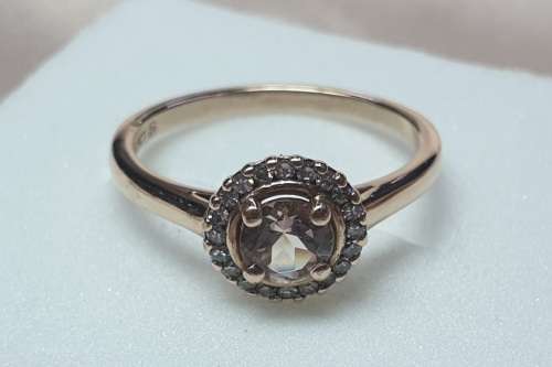 9ct Rose Gold Diamond Ring
