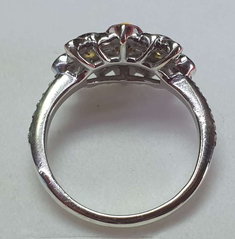 9ct White Gold Diamond Ring