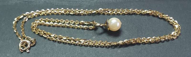 9ct Yellow Gold Chain and pendant