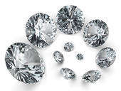 8 x 0.03 " NATURAL DIAMONDS"