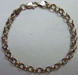 ANTIQUE HALLMARKED 925 SOLID SILVER  BRACELET.
