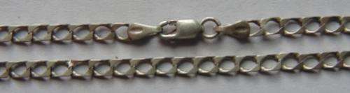 LONG SOLID SILVER LADIES NECKLACE.