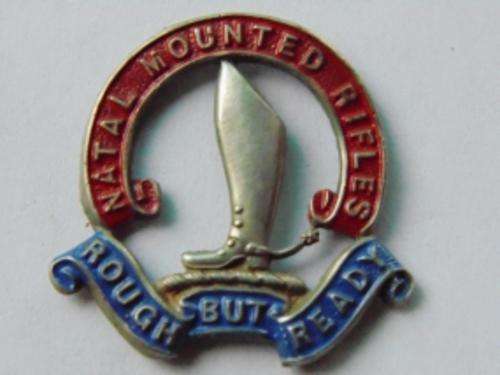 VERY SCARCE- ANTIQUE NATAL MOUNTED RIFLES / ZULU WAR BADGE?