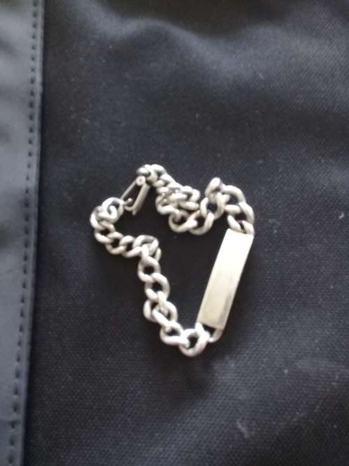Heavy silver bracelet