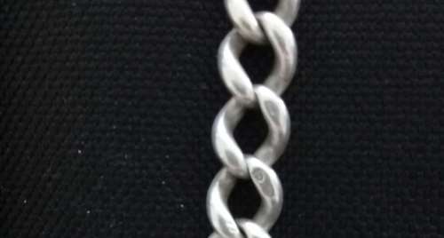 Heavy silver bracelet