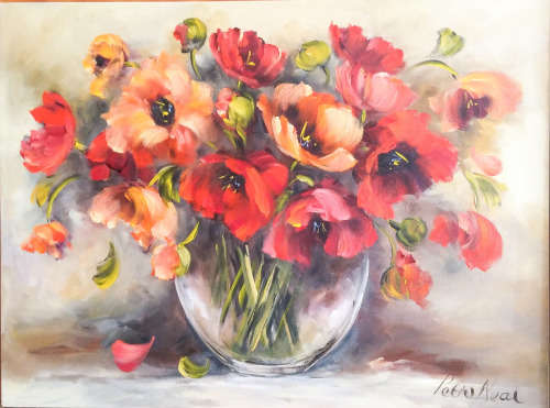 Petro Neal Still life Oil on Canvas 750 x 1000m