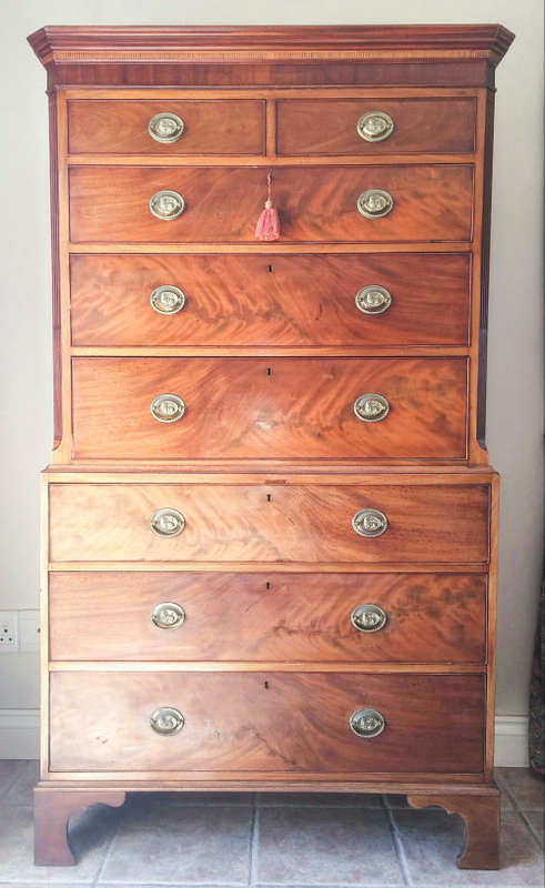 George 111 Chest on Chest Flame Mahogany