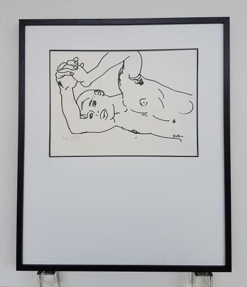 Walter Battiss - Litho of young boy Artist Proof