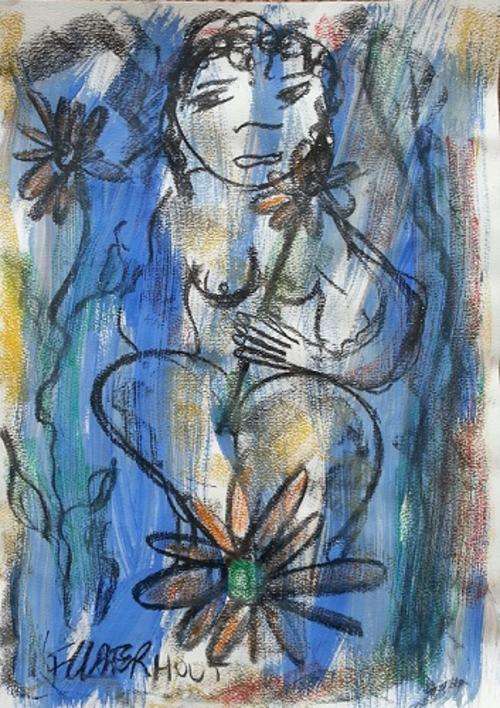 Frans Claerhout - Blue Nude