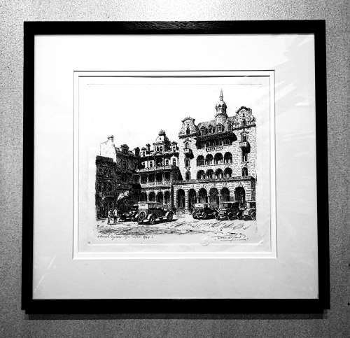 Tinus de Jongh etching -