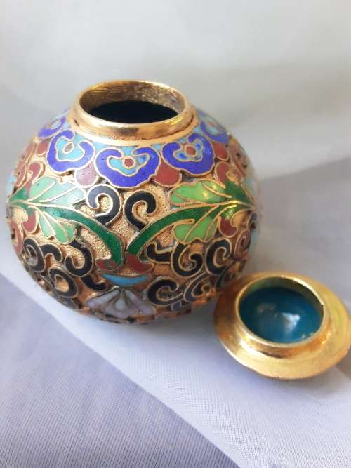 Exquisite Miniature *Cloisonne Ginger Jar*