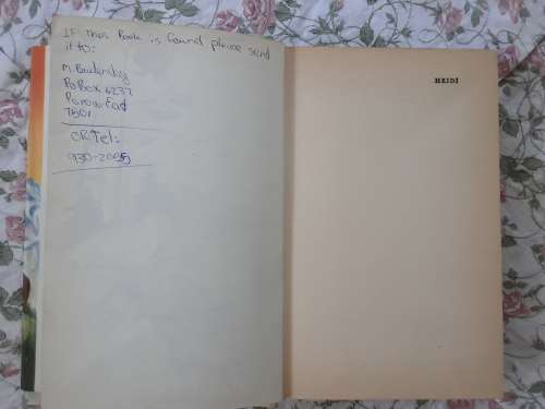2 Vintage books for girls *Heidi + Girls' Stories* Beautiful memories!!