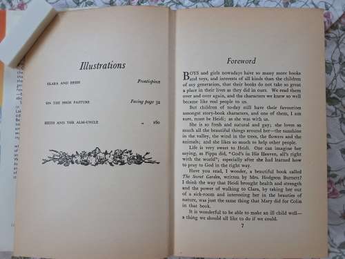 2 Vintage books for girls *Heidi + Girls' Stories* Beautiful memories!!
