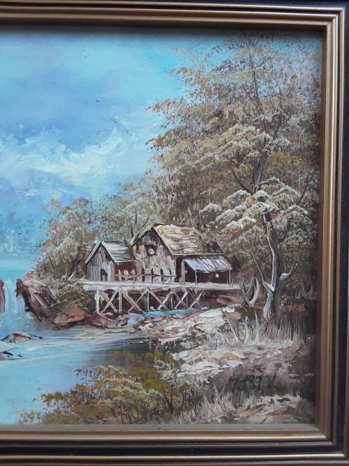 STUNNING!! Golden Frame Original Painting!! with Artist signature