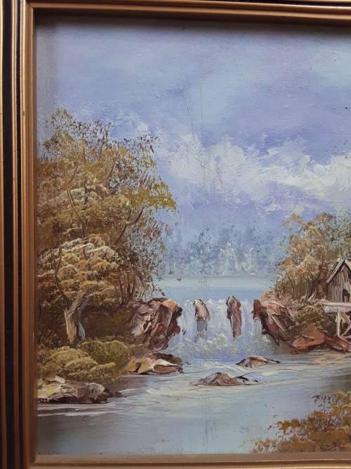 STUNNING!! Golden Frame Original Painting!! with Artist signature