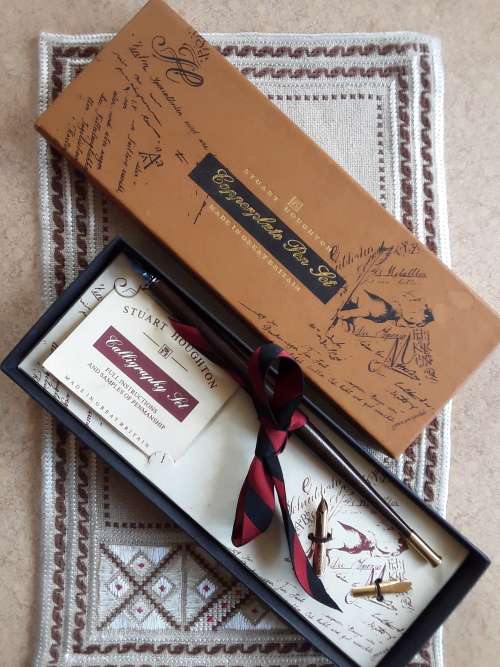 STUNNING!! *Stuart Houghton* Copperplate CALLIGRAPHY Pen set!!