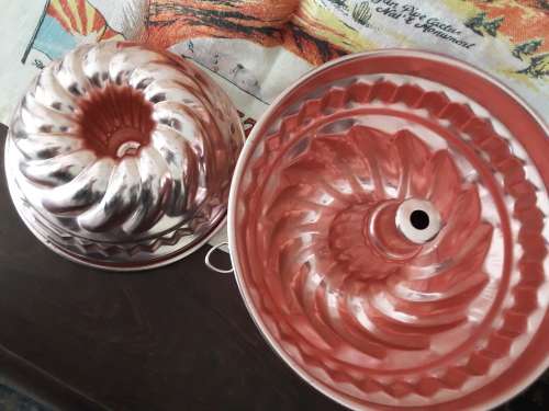 GREAT!! 2 COPPER Cake /or Jelly Moulds for 1 Bid!!