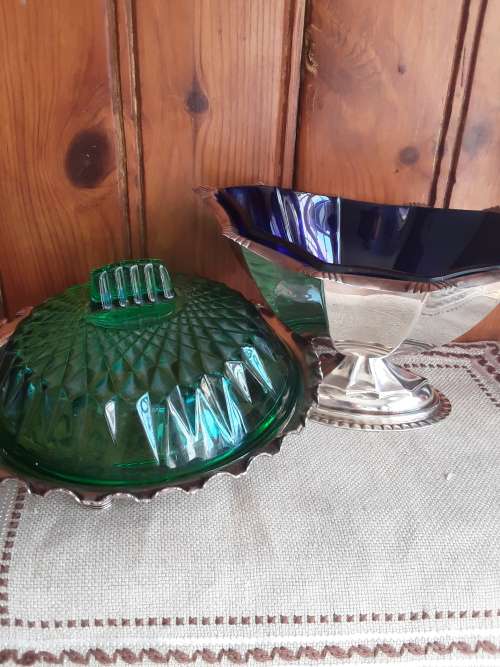 STUNNING!! Vintage *COMPÔTE BOWL* and *BUTTER DISH* Both 1 BID!!