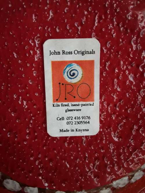 MAGNIFICENT!! *JOHN ROSS ORIGINALS* GLASS BOWL Knysna!!!